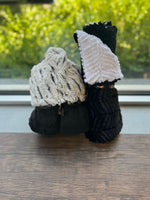 Load image into Gallery viewer, ziggy black and white minky blanket