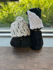 ziggy black and white minky blanket