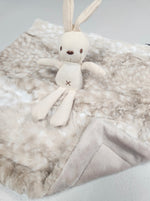 Load image into Gallery viewer, cibirian taupe bunny mini minky lovey
